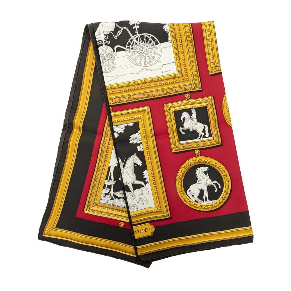 Pre-Loved Hermes Wedgwood Silk Scarf 90